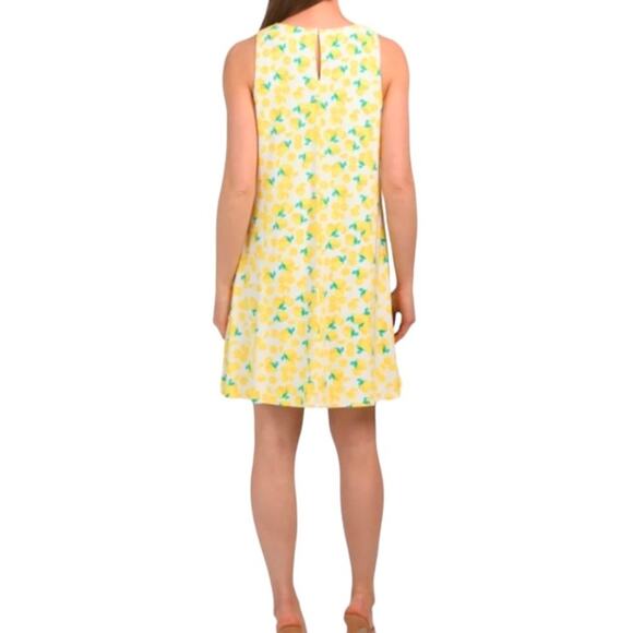 Pappagallo XL Dress Retro Stretch 60s Lemon Sheath Vacation Cruise Travel Casual - Picture 2 of 16